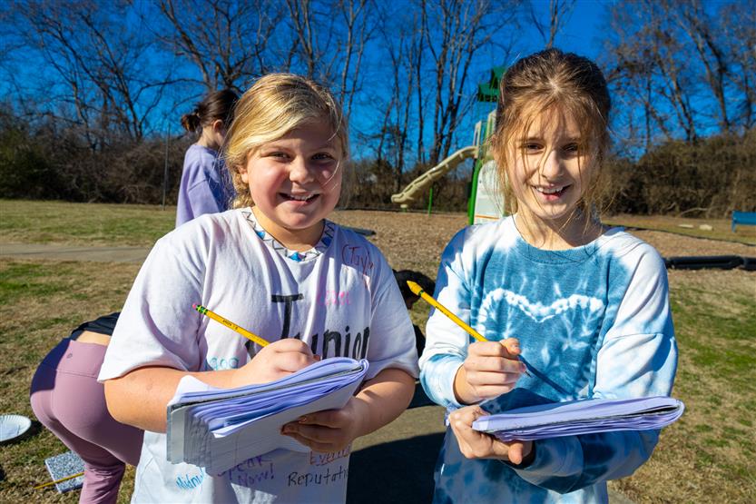 Students make sundials